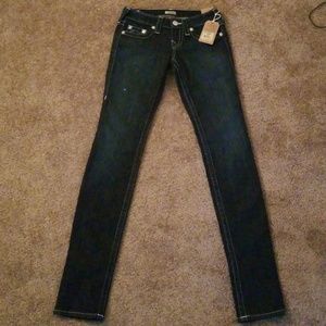 True religion stella skinny fit dark jeans w25